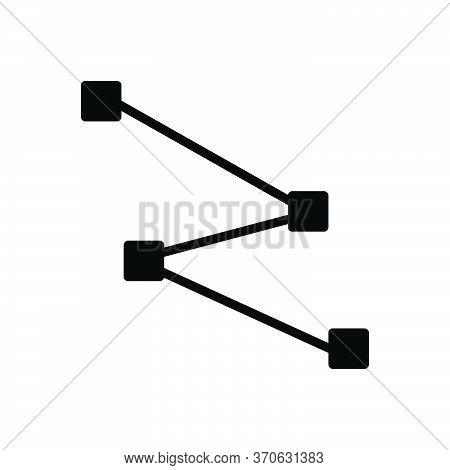 Black Solid Icon For Path Way Walkway Street Road Alley Lane Anchor-point