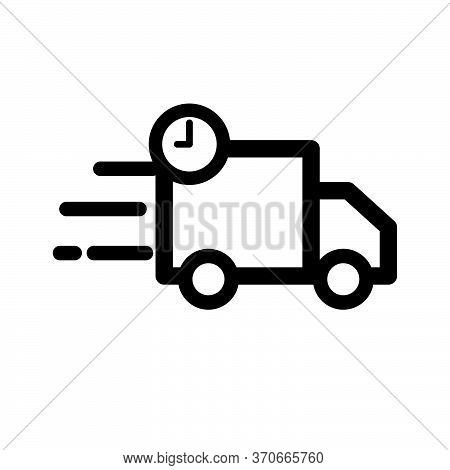 Delivery On Time Symbol. Design Vector Illustration