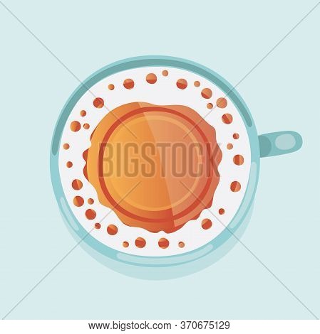 Beer Jug Isolated On White Background, Top View