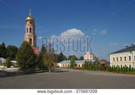 Village Novyy Byt, Chekhov District, Russia - September, 2019: The Monastery Of The Ascension Of Dav