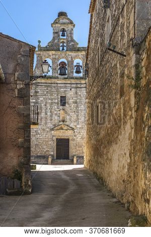 Church Of Santa María In Maderuelo In The Province Of Segovia (spain)