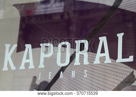 Bordeaux , Aquitaine / France - 05 05 2020 : Kaporal Shop Jeans Logo On Sign Store Wall