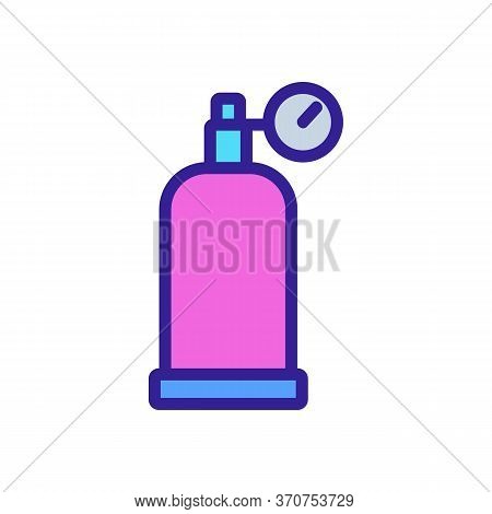 Paintball Smoking Grenade Icon Vector. Paintball Smoking Grenade Sign. Isolated Color Symbol Illustr