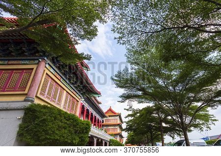 Wat Leng Nei Yi 2 Has Beautiful Architecture Of Chinese Temple In Bang Bua Thong, Nonthaburi Provinc