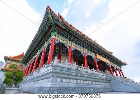 Wat Leng Nei Yi 2 Has Beautiful Architecture Of Chinese Temple In Bang Bua Thong, Nonthaburi Provinc