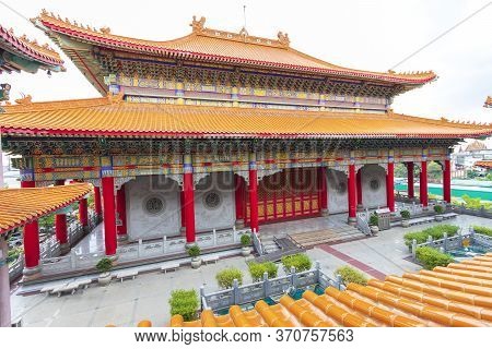 Wat Leng Nei Yi 2 Has Beautiful Architecture Of Chinese Temple In Bang Bua Thong, Nonthaburi Provinc