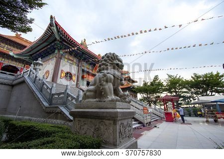 Wat Leng Nei Yi 2 Has Beautiful Architecture Of Chinese Temple In Bang Bua Thong, Nonthaburi Provinc