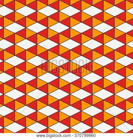 Contemporary Geometric Pattern. Repeated Triangles Ornament. Modern Geo Abstract Background. Seamles