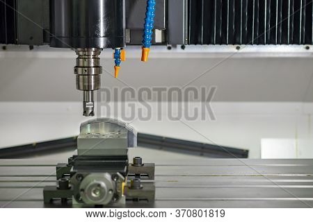 The Cnc Milling Machine Rough Cutting  The Injection Mold Parts By Indexable  Endmill Tools. The Mol