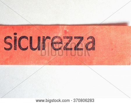 Sicurezza (security) Bag Tag