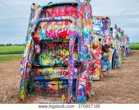 A Public Art Installation And Sculpture In Amarillo, Texas