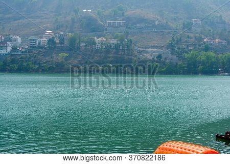 Beautiful Bhimtal Lake Is A Lake In The Town Of Bhimtal, In The Indian State Of Uttarakhand