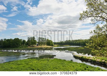 Venta Rapid Is A Waterfall On The Venta River In Kuldiga, Latvia. It Is The Widest Waterfall In Euro