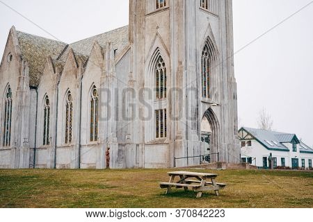 Cathedral Landakotskirkja, Basilica Of Christ The King, Build As A Neo-gothic Church Architect Gudjo
