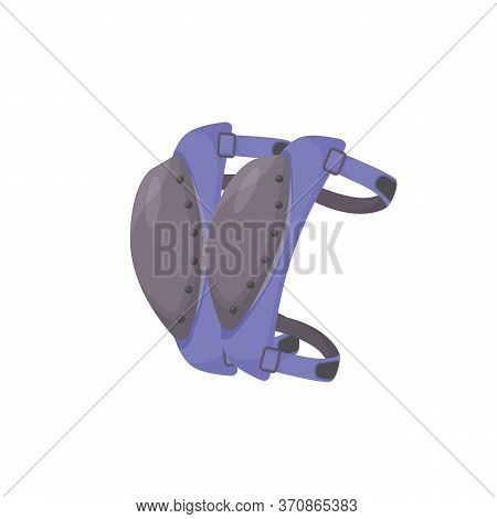 Knee Pads Cartoon Vector Illustration. Protective Gear, Sport And Military Accessory. Knee Injuries 