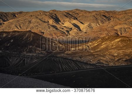From The Scenic Byway To The Mountains Layers Of The Majestic Views Of The Desert, Death Valley Nati
