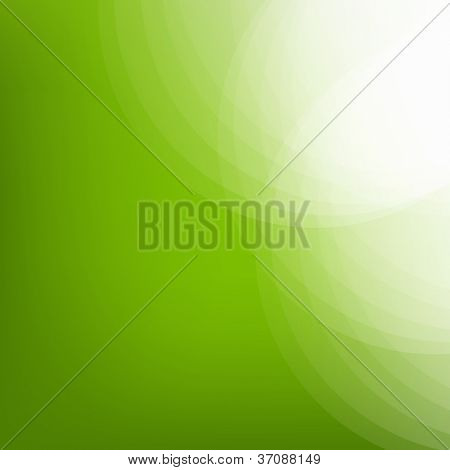 Eco Green Background avec ligne, Illustration vectorielle