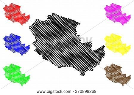 Tbilisi City (republic Of Georgia) Map Vector Illustration, Scribble Sketch City Of Tiflis Map