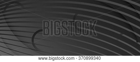 Gray Digital Background. Flow Abstract Elements. Curve Dynamic Lines. Minimal Digital Background. Vi