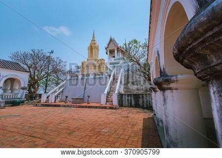 The Temple On The Hilltop At Wang Khao Wang And Is A Tourist Destination Of Phetchaburi Province, Th