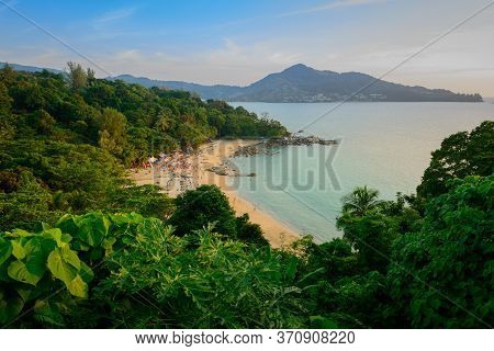 Landscape From Phuket View Point At Leam Sing Beach  Located In Phuket Province, Thailand.