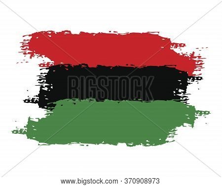 Hand Draw Juneteenth Freedom Day Flag In Vector Format. Flag For Poster. Juneteenth Symbol Backgroun