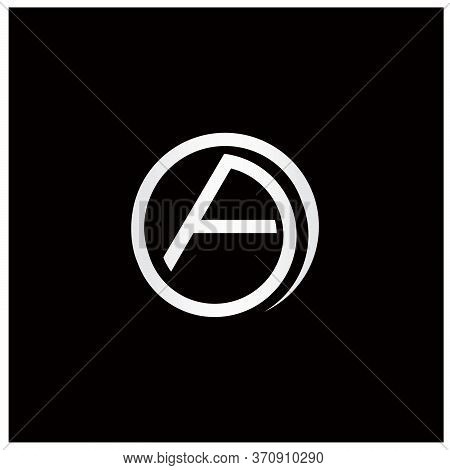 Rounded White Letter A Logo Design Fully Editable
