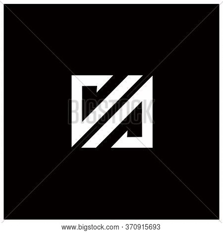 Initials With White Letter V And White Letter A Abstract Logo