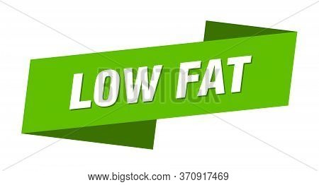 Low Fat Banner Template. Low Fat Ribbon Label Sign