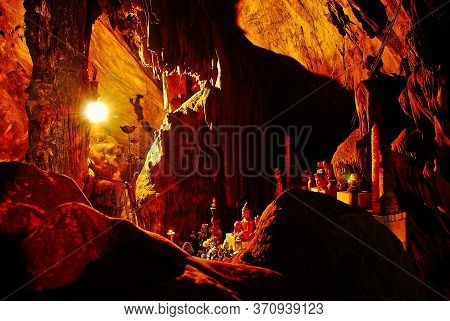Interior Of The Huong Tich Cave In Perfume Pagoda Complex