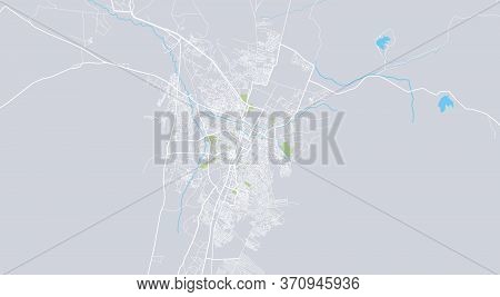 Urban Vector City Map Of Quetta, Pakistan