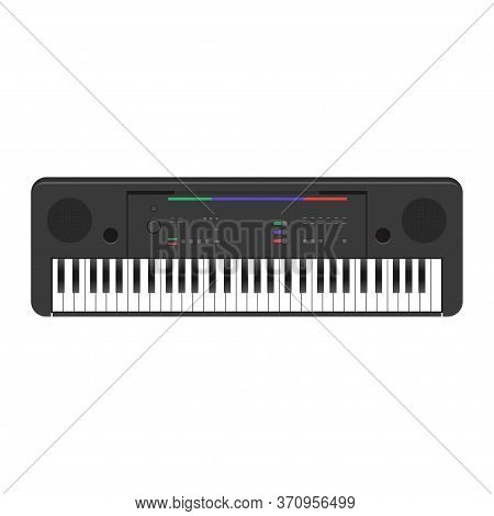 Vector Illustration Of Piano Or Organ Isolated On White Background