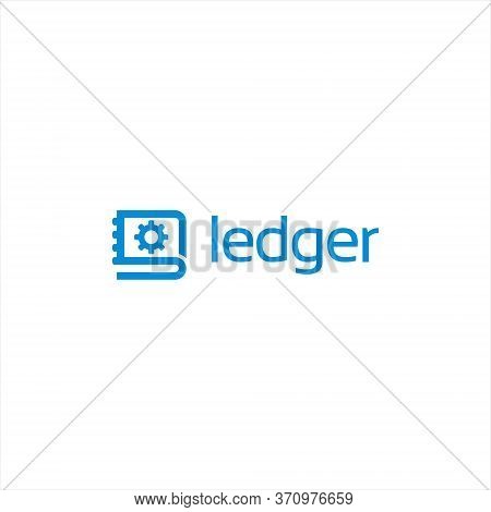 Modern Ledger Software Logo Design Template. Technology Icon Inspiration