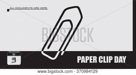 Post Card For Event May Day Paper Clip Day