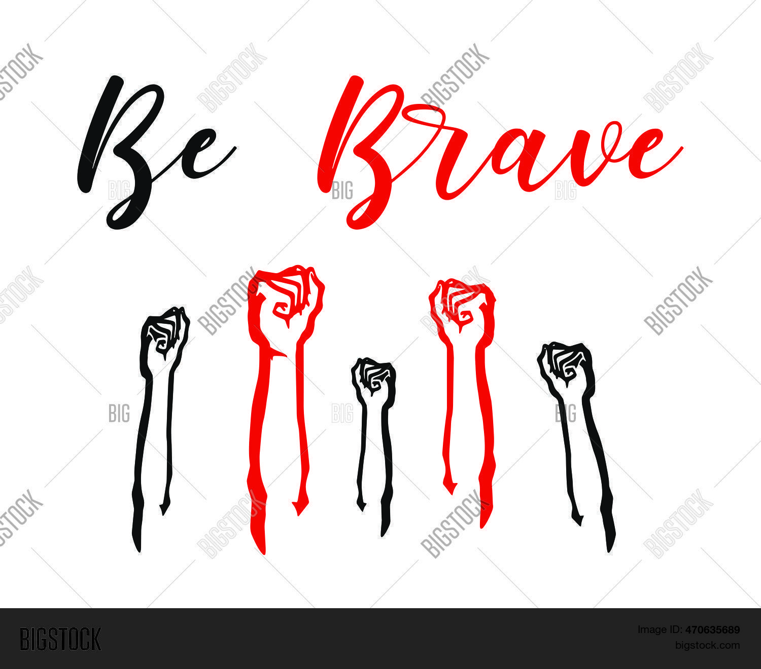 Be Brave Decorative Vector & Photo (Free Trial) | Bigstock