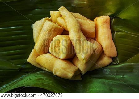 Tapai Or Tape Or Peuyeum Are Traditional Foods / Snacks From Indonesia, Made From Fermented Cassava.