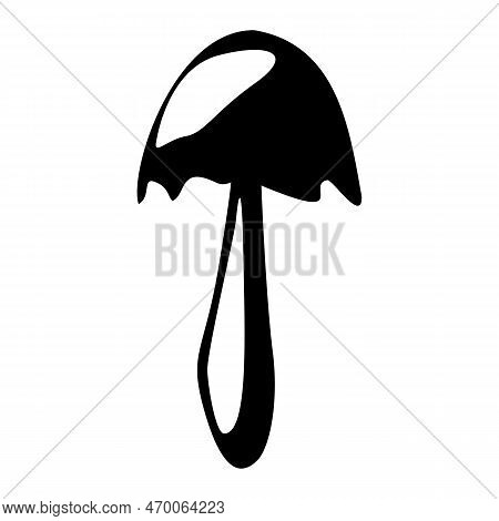 Coprinus Mushroom Outline. Edible Organic Mushrooms. Truffle. Forest Wild Mushrooms Types. Colorful 