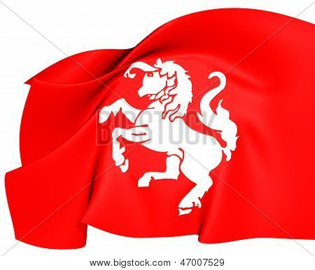 Flagge von Twente, Niederlande.