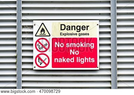 Highly Flammable Gas Propane Cylinders Store Cage For Safety Near Construction Building Site And The