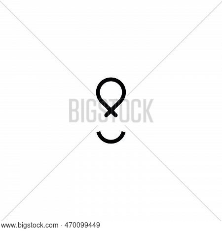 Air Balloon Icon. Simple Style Air Balloon Travel Poster Background Symbol. Air Balloon Brand Logo D