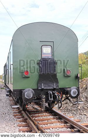 Old Railway Wagon On The Siding In Weissach Station