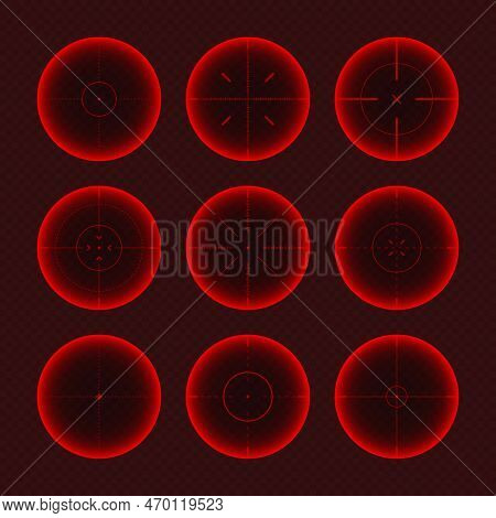 Various Weapon Thermal Infrared Sights, Sniper Rifle Optical Scopes. Hunting Gun Viewfinder With Cro