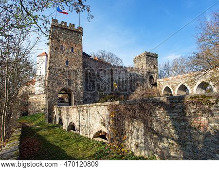 Bitov Castle, South Moravia, Czech Republic, Gothic And Renaissance Castle