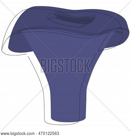 Actarius Indigo Mushroom. Edible Organic Mushrooms. Truffle. Forest Wild Mushrooms Types. Colorful I