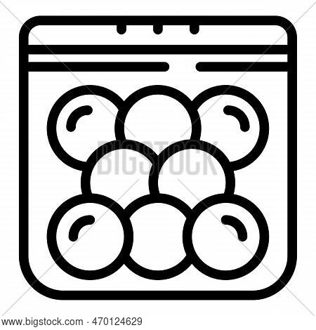 Paintball Balls Pack Icon Outline Vector. Ball Paint. Mask Game