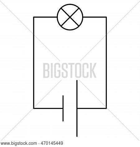 Circuit Diagram, Plan Consisting Of Circuit Symbols For The Graphic Representation Of A Circuit In E