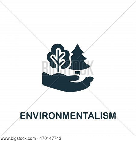 Enviromentalism Icon. Monochrome Simple Sign From Core Values Collection. Enviromentalism Icon For L