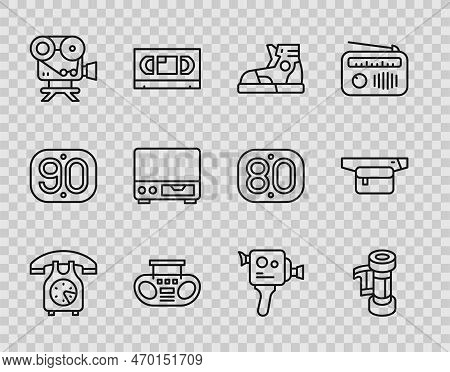 Set Line Telephone Handset, Camera Roll Cartridge, Sport Sneakers, Home Stereo With Two Speakers, Re