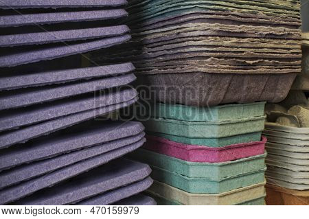 Eco Package Product From Recycled Pulp Carton. Nature Protection, Environmental Conservation, Zerowa