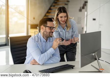 Portrait Of Dedicated Female Operator Agent Working At It Support Sector